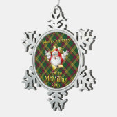 Scottish Clan McMillan Kerstornament Tin Sneeuwvlok Ornament (Rechts)
