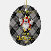 Scottish Clan McPherson met kerstversiering Keramisch Ornament (Rechts)