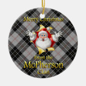Scottish Clan McPherson met kerstversiering Keramisch Ornament (Voorkant)