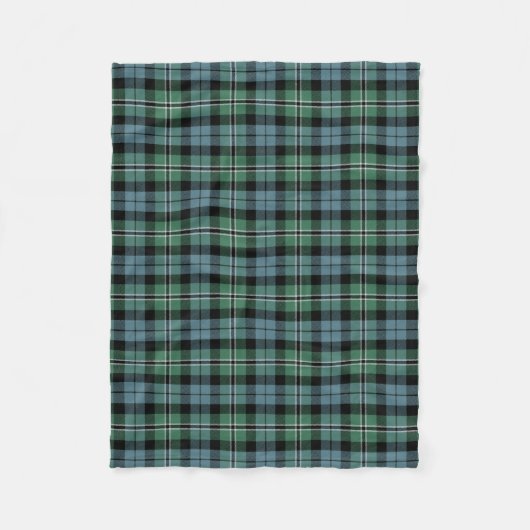 Scottish Clan Melville Tartan Pset Fleece Deken (Voorkant)