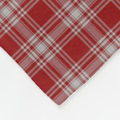 Scottish Clan Menzies Red White Classic Tartan Fleece Deken (Hoek)