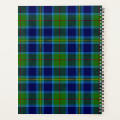 Scottish Clan Miller Tartan Pset Planner (Achterkant)