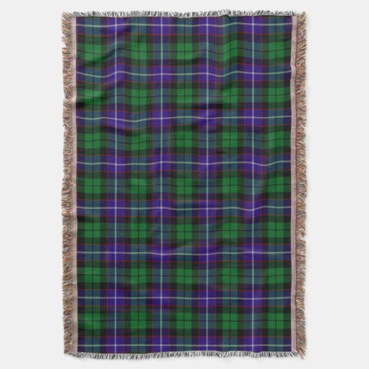 Scottish Clan Mitchell Tartan Pset Deken (Voorkant Verticaal)