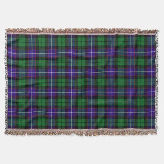 Scottish Clan Mitchell Tartan Pset Deken (Voorkant)