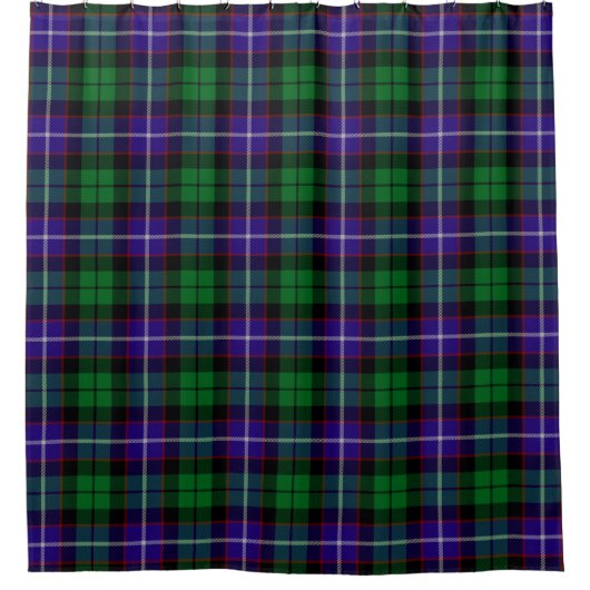 Scottish Clan Mitchell Tartan Pset Douchegordijn (Voorkant)