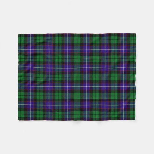 Scottish Clan Mitchell Tartan Pset Fleece Deken (Voorkant (Horizontaal))