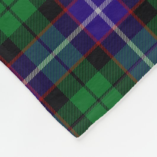 Scottish Clan Mitchell Tartan Pset Fleece Deken (Hoek)
