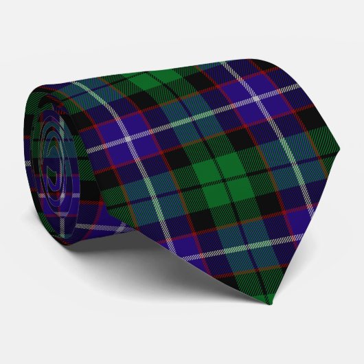 Scottish Clan Mitchell Tartan Pset Stropdas (Opgerold)