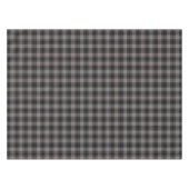 Scottish Clan Moffat Gray Black Tartan Tafelkleed (Voorkant (Horizontaal))