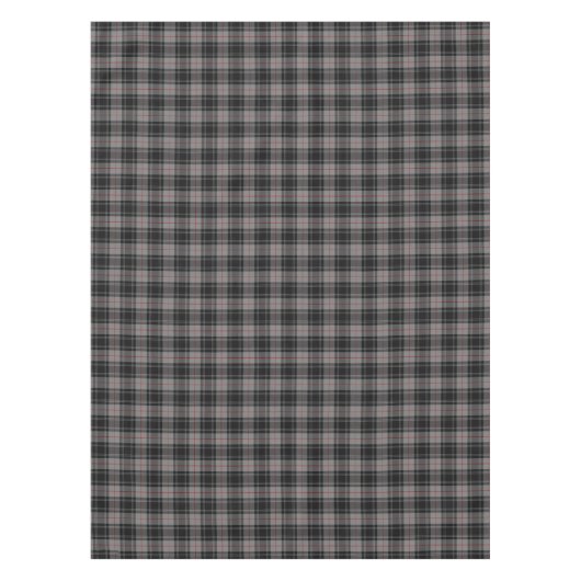 Scottish Clan Moffat Gray Black Tartan Tafelkleed (Voorkant)