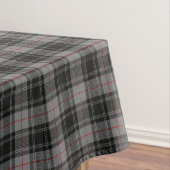Scottish Clan Moffat Gray Black Tartan Tafelkleed (Voorbeeld)