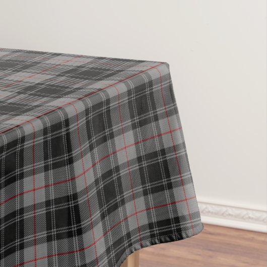 Scottish Clan Moffat Gray Black Tartan Tafelkleed (Voorbeeld)