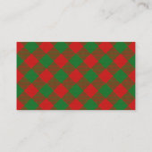 Scottish Clan Moncreiffe Tartan Pset Visitekaartje (Achterkant)