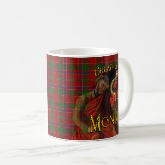 Scottish Clan Monroe Munro Tartan Koffiemok (Voorkant rechts)