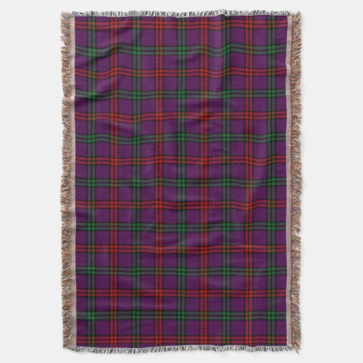 Scottish Clan Montgomery Tartan Pset Deken (Voorkant Verticaal)