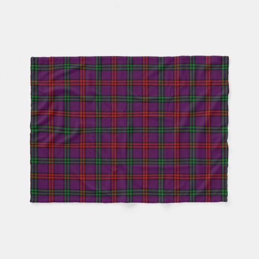 Scottish Clan Montgomery Tartan Pset Fleece Deken (Voorkant (Horizontaal))