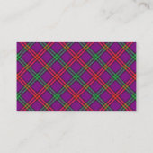 Scottish Clan Montgomery Tartan Pset Visitekaartje (Achterkant)