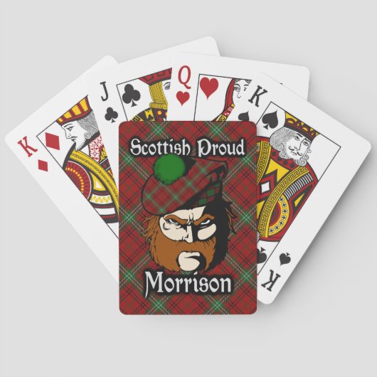 Scottish Clan Morrison Tartan Deck Pokerkaarten (Achterkant)