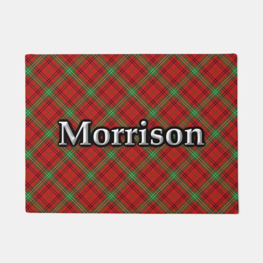 Scottish Clan Morrison Tartan Deurmat (Voorkant)