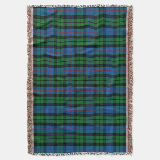 Scottish Clan Morrison Tartan Pset Deken (Voorkant Verticaal)