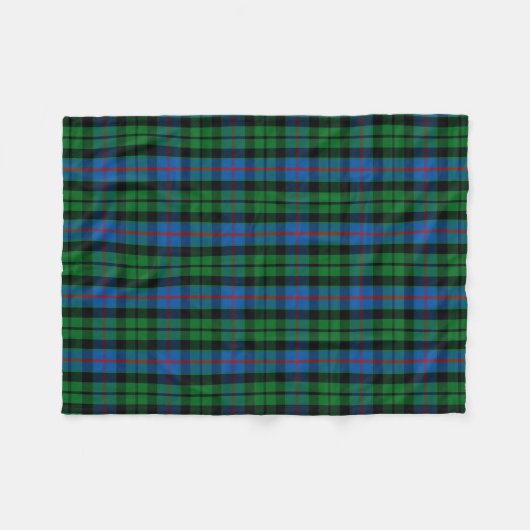 Scottish Clan Morrison Tartan Pset Fleece Deken (Voorkant (Horizontaal))