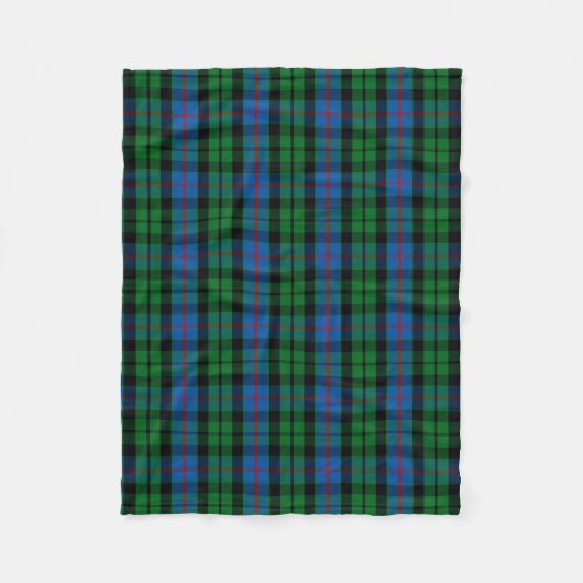 Scottish Clan Morrison Tartan Pset Fleece Deken (Voorkant)