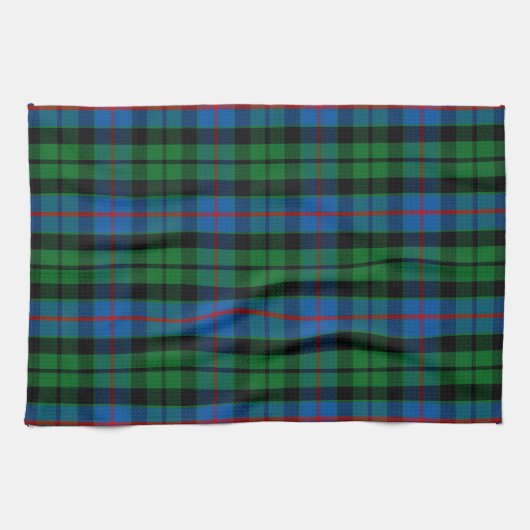 Scottish Clan Morrison Tartan Pset Theedoek (Horizontaal)