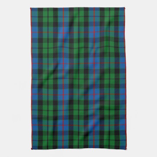 Scottish Clan Morrison Tartan Pset Theedoek (Verticaal)