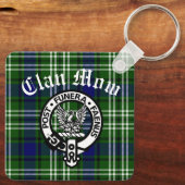 Scottish Clan Mow Crest & Tartan Sleutelhanger (Achterkant)