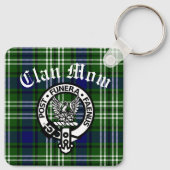 Scottish Clan Mow Crest & Tartan Sleutelhanger (Achterkant)