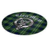 Scottish Clan Mow Crest & Tartan Snijplank (Hoek)