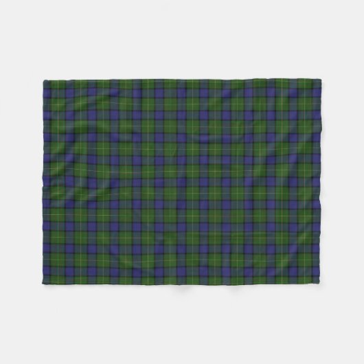 Scottish Clan Muir Classic Tartan Fleece Deken (Voorkant (Horizontaal))