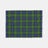 Scottish Clan Muir Tartan Pset Fleece Deken (Voorkant (Horizontaal))