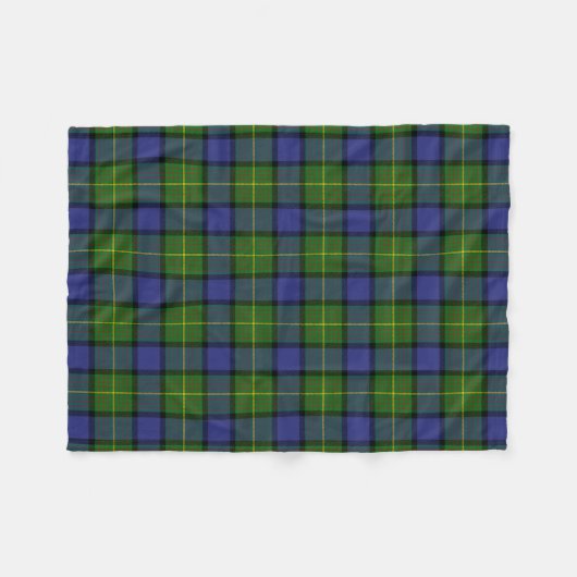 Scottish Clan Muir Tartan Pset Fleece Deken (Voorkant (Horizontaal))