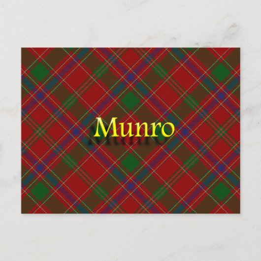 Scottish Clan Munro Briefkaart (Voorkant)