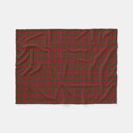 Scottish Clan Munro Classic Tartan Fleece Deken (Voorkant (Horizontaal))