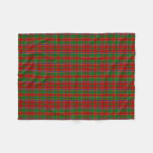 Scottish Clan Munro Tartan Pset Fleece Deken (Voorkant (Horizontaal))