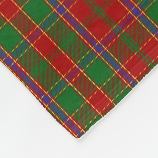Scottish Clan Munro Tartan Pset Fleece Deken (Hoek)