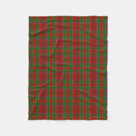 Scottish Clan Munro Tartan Pset Fleece Deken (Voorkant)