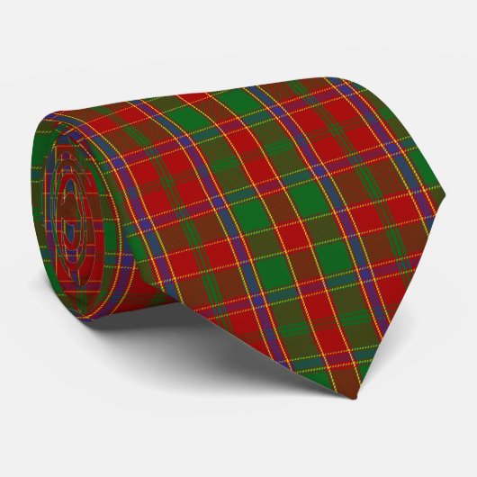Scottish Clan Munro Tartan Pset Stropdas (Opgerold)