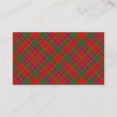 Scottish Clan Munro Tartan Pset Visitekaartje (Achterkant)