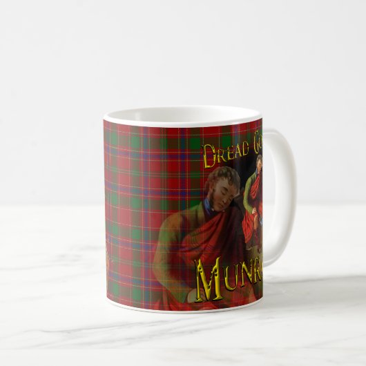 Scottish Clan Munroe Munro Tartan Koffiemok (Voorkant rechts)