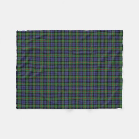 Scottish Clan Murray Classic Tartan Fleece Deken (Voorkant (Horizontaal))