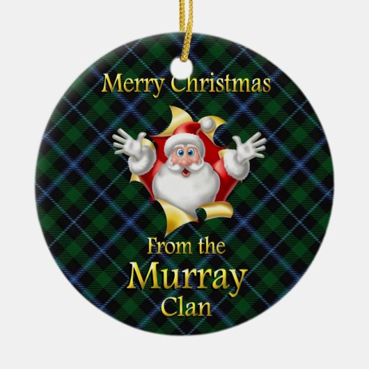 Scottish Clan Murray Kerstornament Keramisch Ornament (Voorkant)