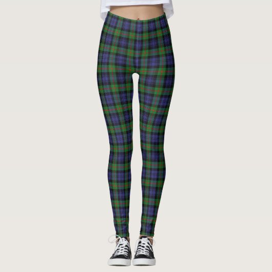 Scottish Clan Murray Tartan Leggings (Voorkant)