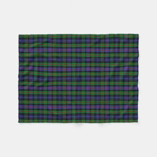 Scottish Clan Murray Tartan Pset Fleece Deken (Voorkant (Horizontaal))
