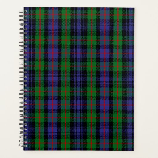 Scottish Clan Murray Tartan Pset Planner (Voorkant)