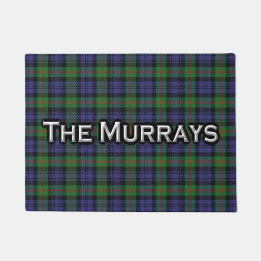 Scottish Clan Murray Tartan Welkom Mat (Voorkant)