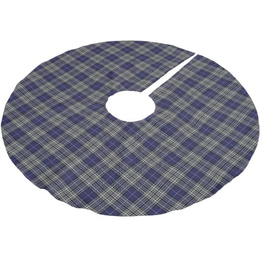 Scottish Clan Napier Blue Tartan Kerstboom Rok (Gekanteld)