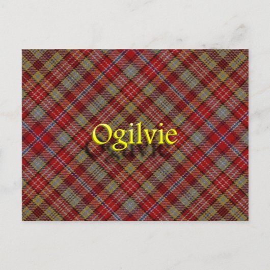 Scottish Clan Ogilvie Briefkaart (Voorkant)